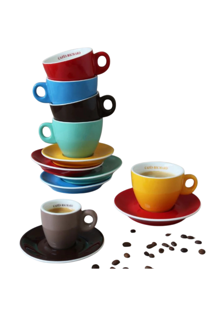 Cafes Richard Barista Cappuccino Cups with Saucers (Set of 6) – Paname  Coffee & Tea Importers