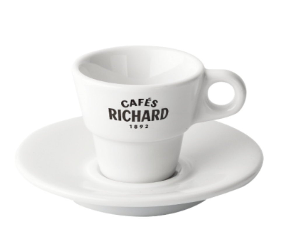 Cafés Richard Espresso Cup + Saucer (Set of 6)