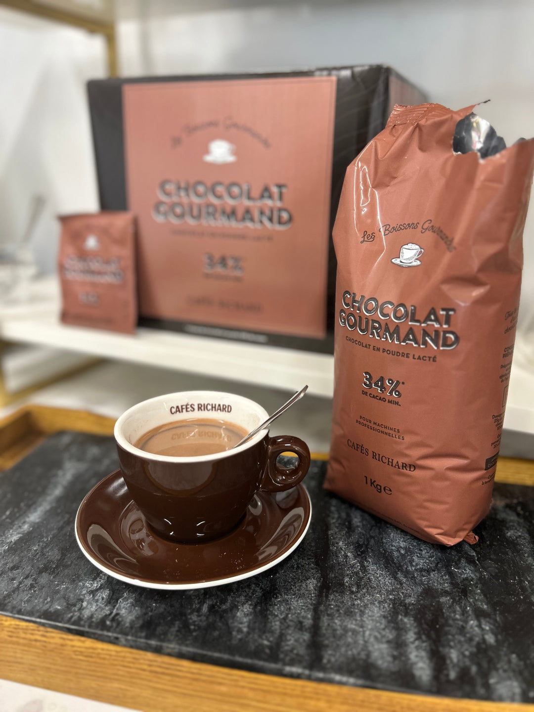 Milk-based hot chocolate