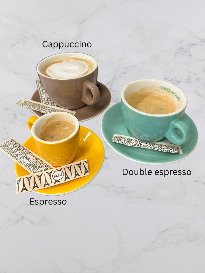 Cafes Richard Barista Cappuccino Cups with Saucers (Set of 6)