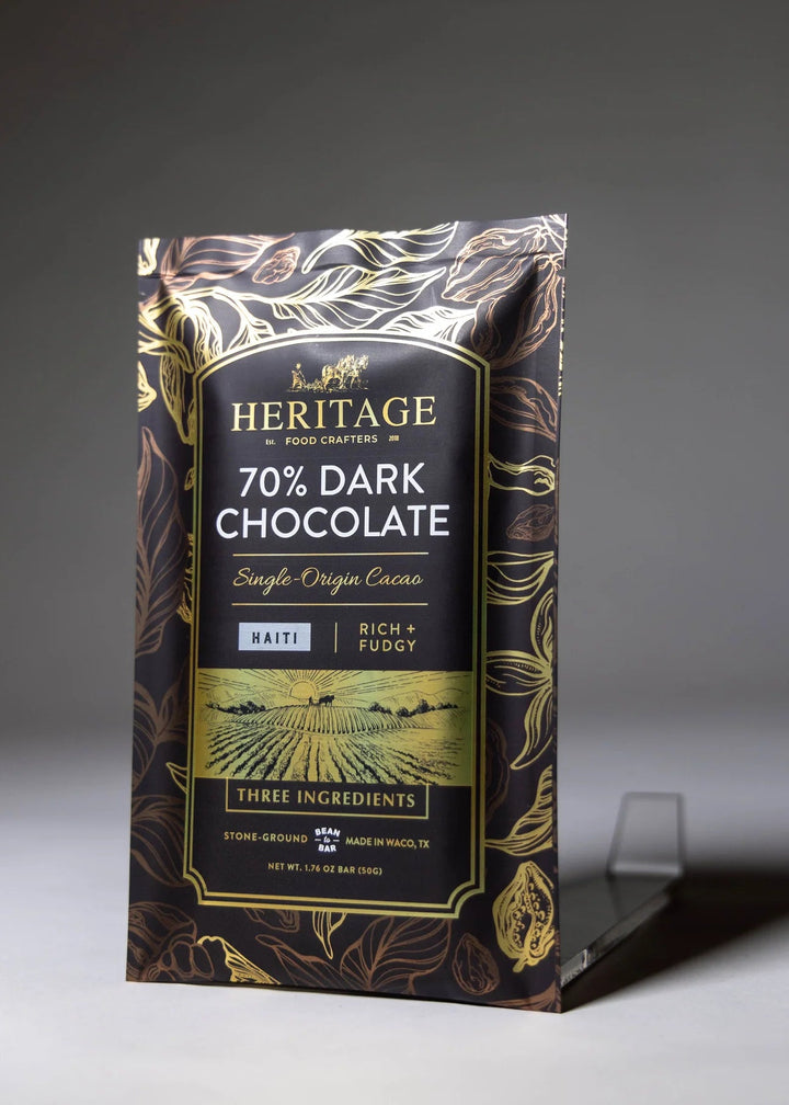 Heritage Food Crafters:  International Award Winning Haiti Dark Chocolate Bar 50g