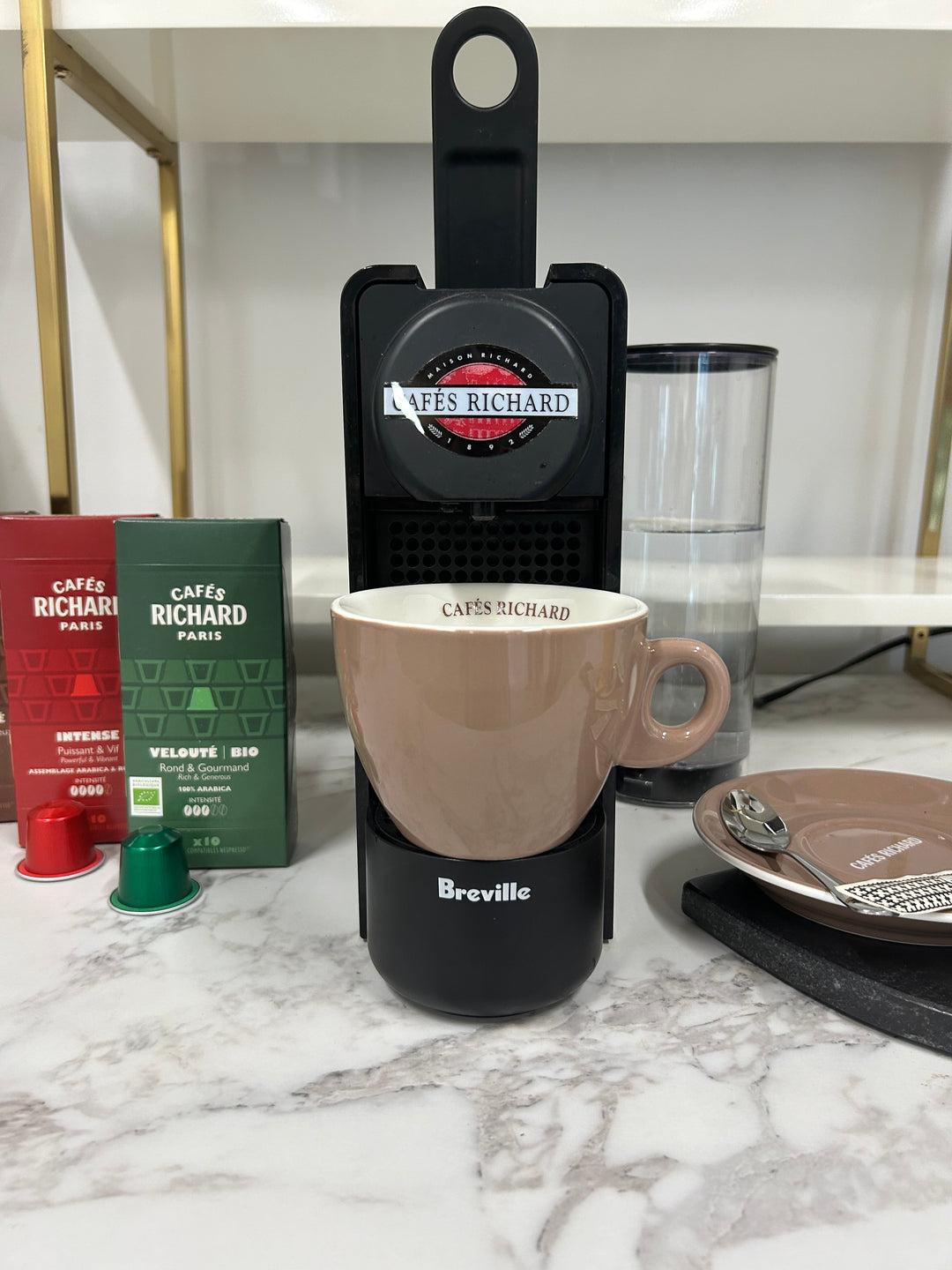 Cafes Richard Barista Cappuccino Cups with Saucers (Set of 6)