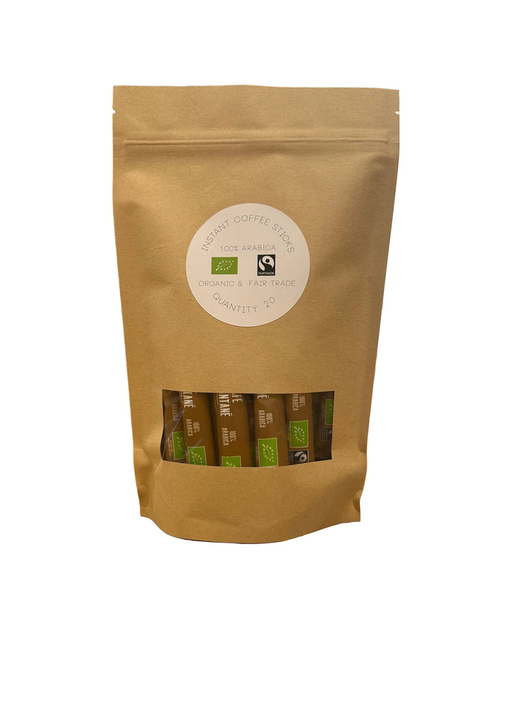 Cafes Richard Instant Coffee Packs, 100% Arabica, Organic, Fair Trade, 20 sticks (NEW Packaging)
