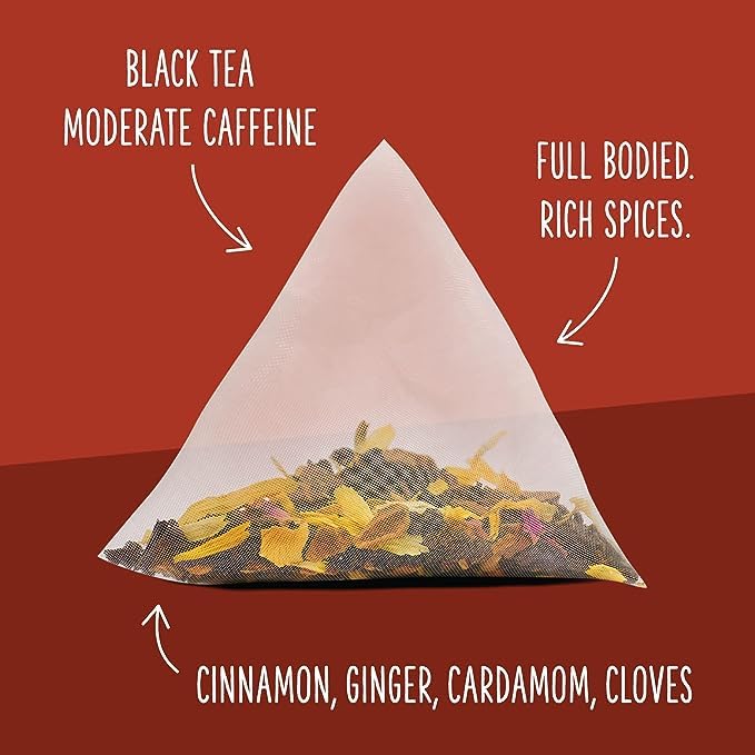 Two Leaves and a Bud : Mountain High Chai (Organic) Black Tea (6 boxes, 90 sachets)