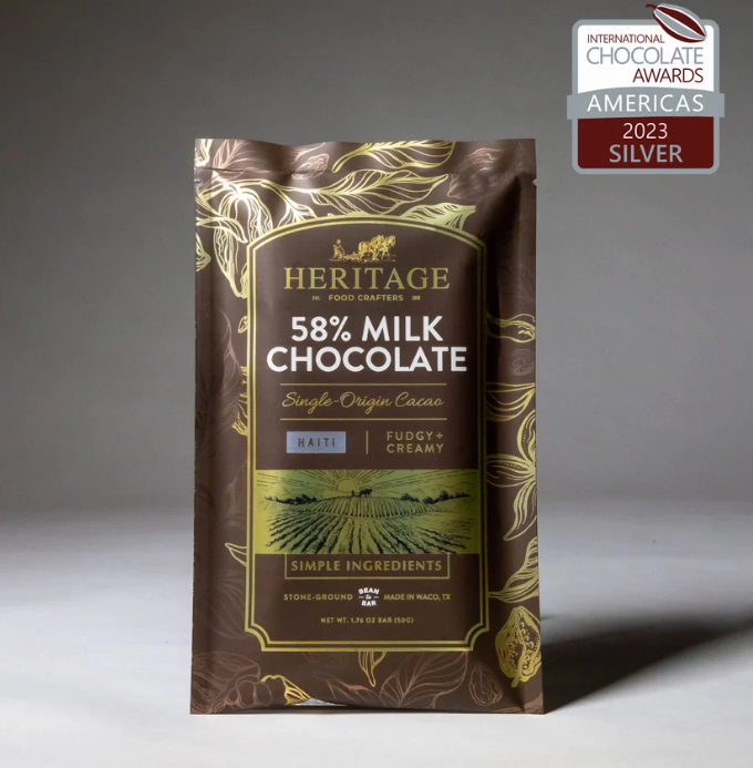 Heritage Food Crafters:  Haiti Milk Chocolate Bar 50g