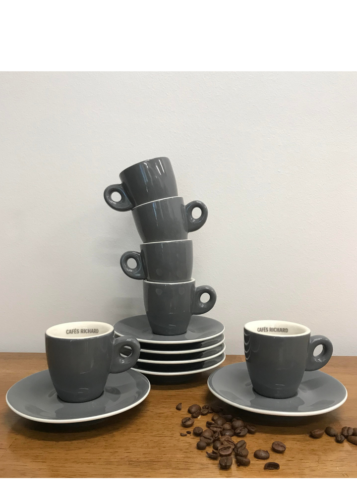 Grey Espresso Cups (Set of 6)