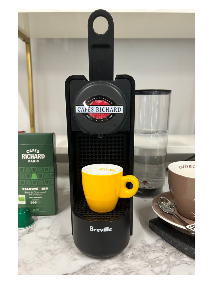 Cafes Richard Barista Espresso Cups with Saucers (Set of 6)