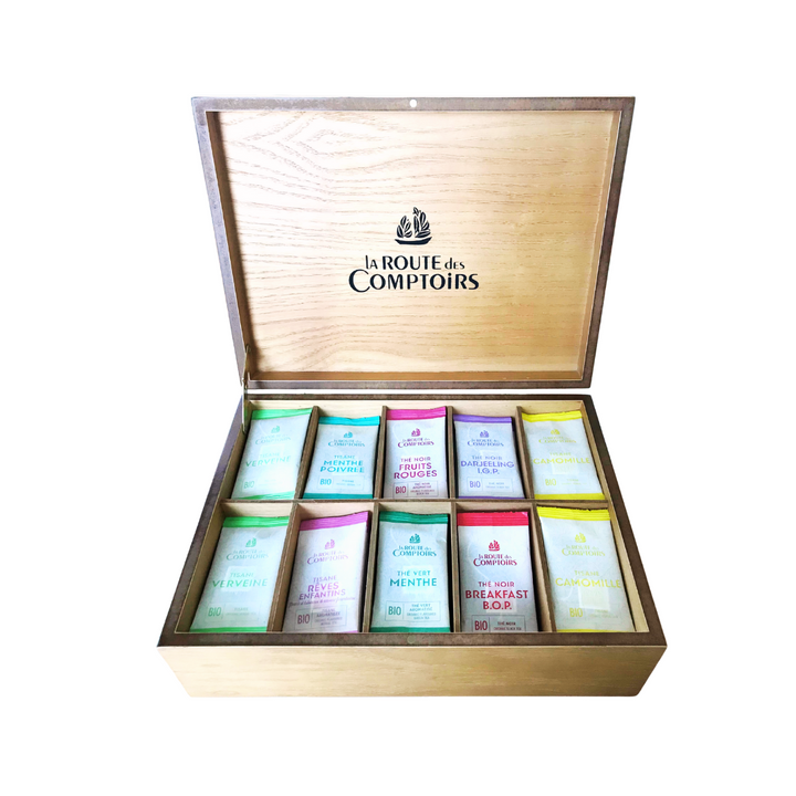 La Route de Comptoirs Wooden Tea Box