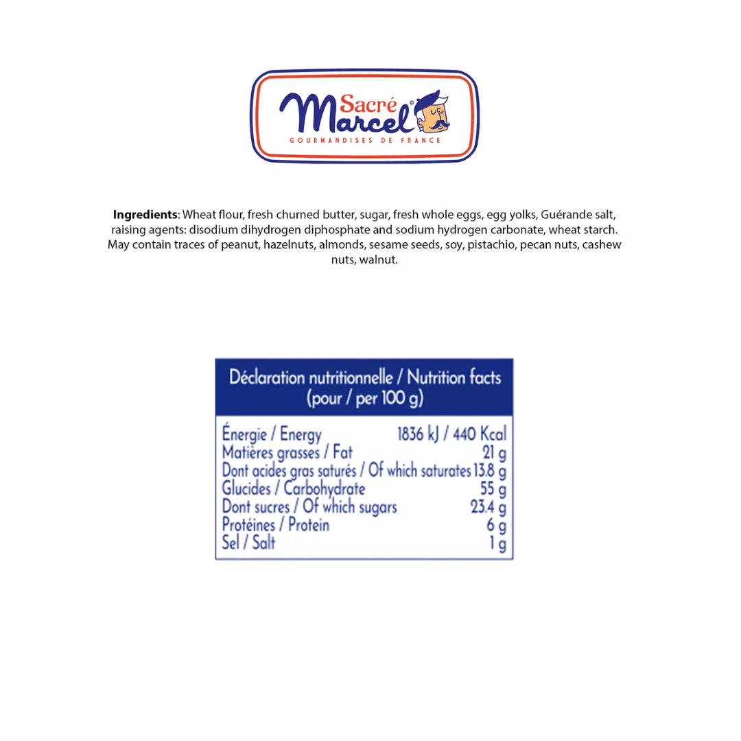 Boats!  Sacre Marcel Brittany Harbour Tin with Breton Butter Shortbreads, 5.2 oz.