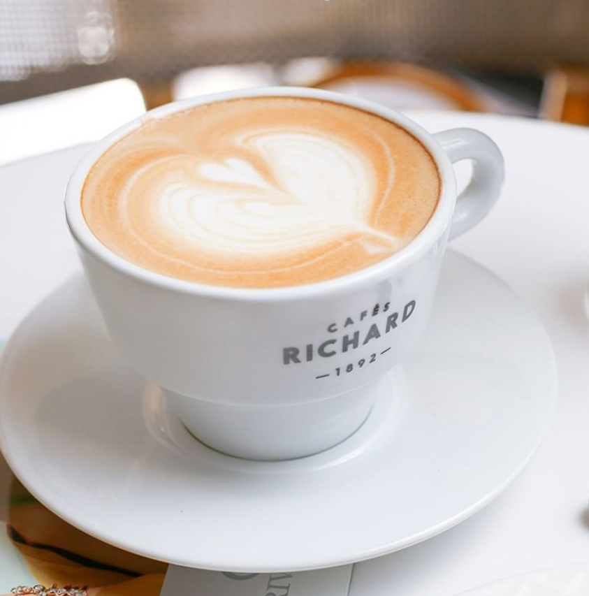 Cafés Richard Latte/Tea Cups - Set of 2