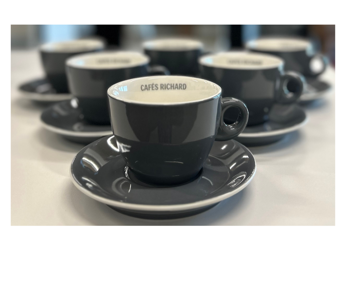 Grey Double Espresso Cups