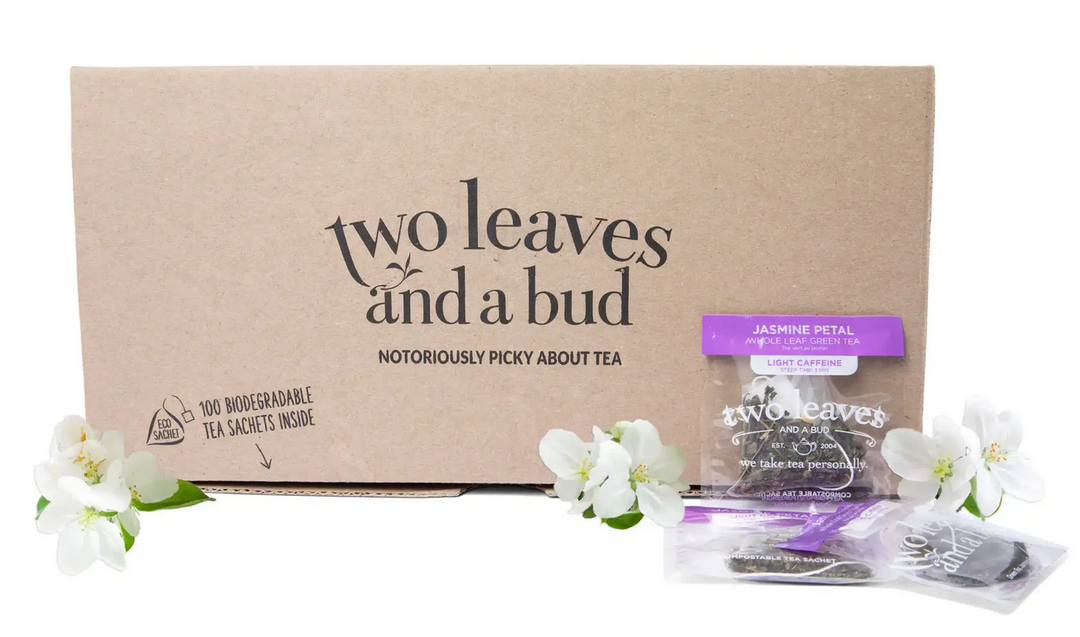 Two Leaves and a Bud : Jasmine Petal Green Tea - Case of 100 Sachets