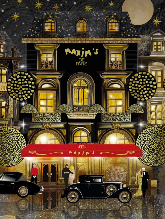 Zippered pouch "un noËl à paris"