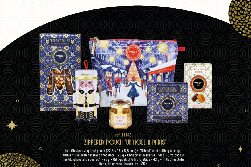 Zippered pouch "un noËl à paris"