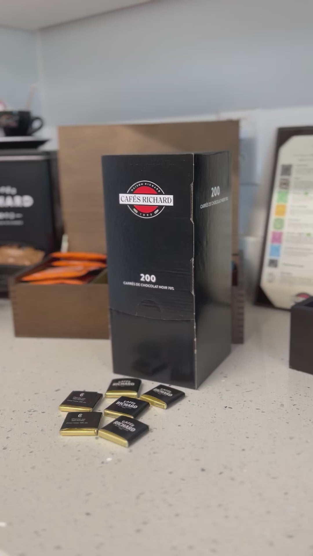 Cafes Richard Dark Chocolate Squares