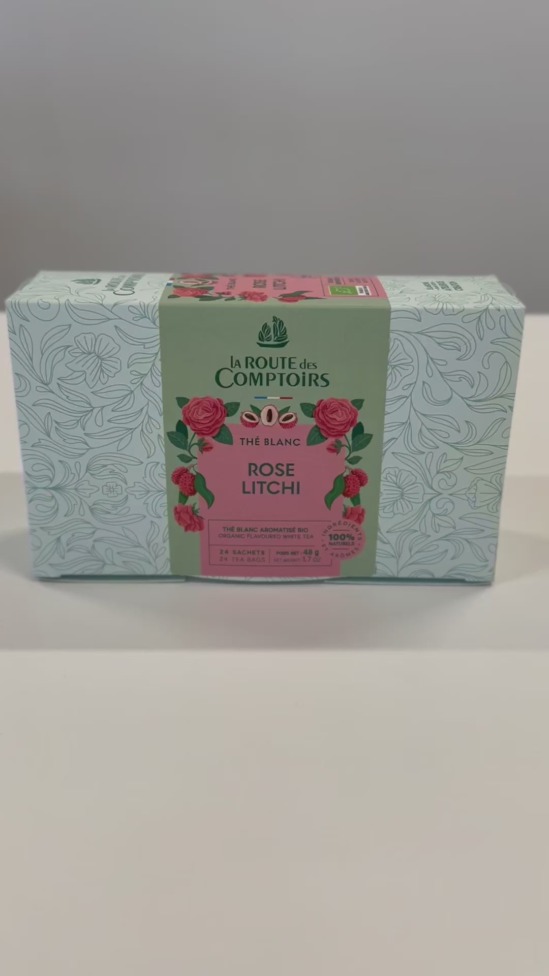 Organic White Tea with Rose and Lychee