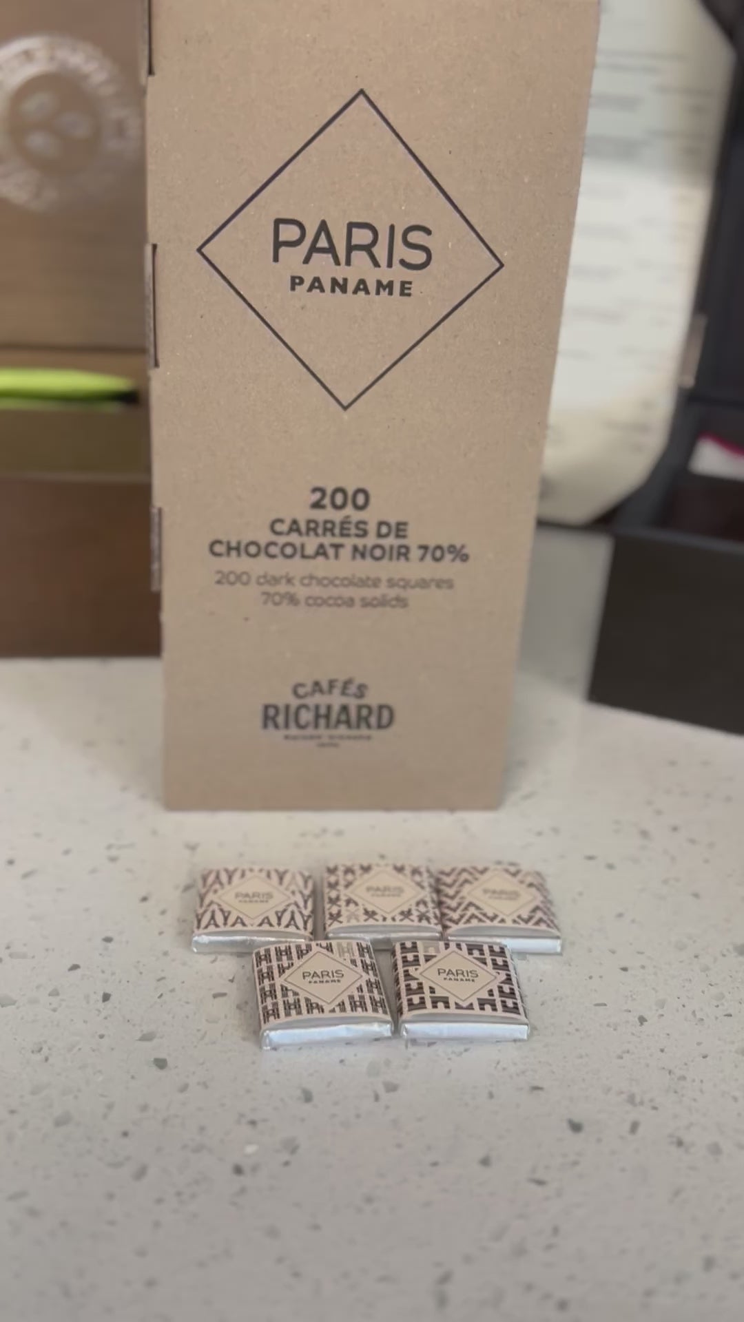 Paris Dark Chocolate Squares