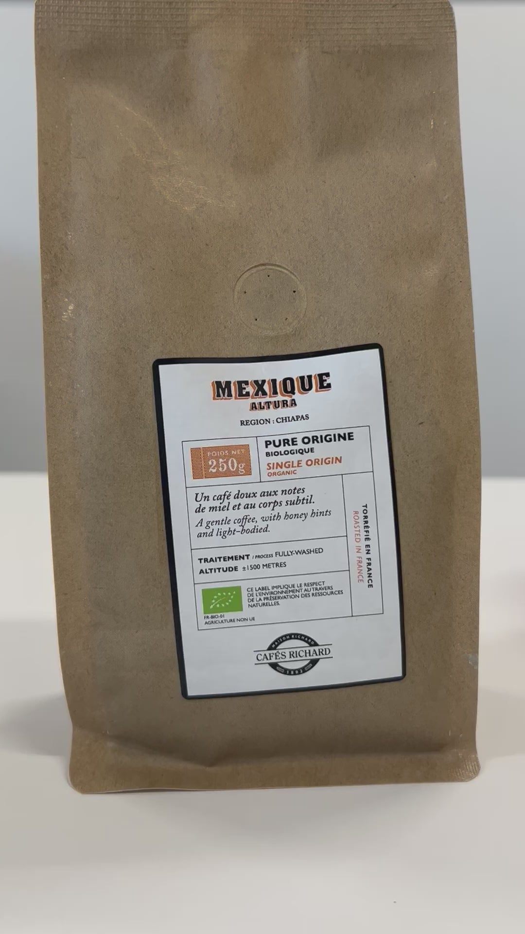 Organic Mexique Whole Bean 8.8 ounces