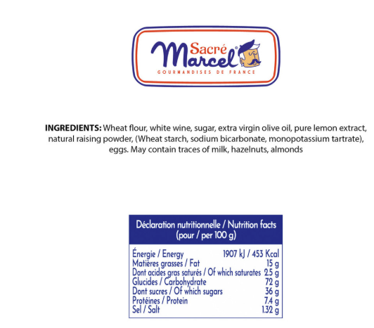 French Riviera! Sacré Marcel French Riviera Lemon Canistrelli Cookies Tin