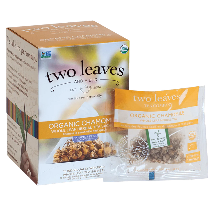 Two Leaves and A Bud Organic Chamomile Tea - 6 boxes (90 sachets)