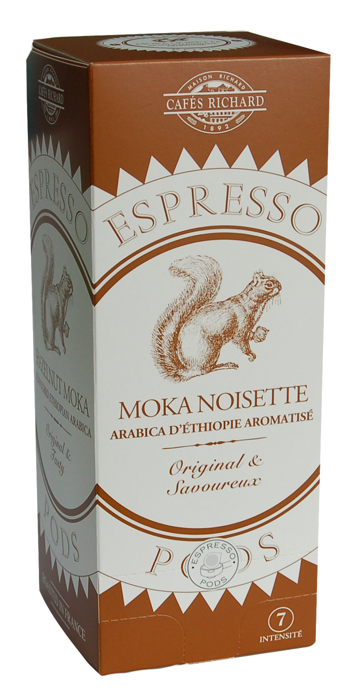 Moka Noisette Hazelnut Pods (25 ESE Pods)