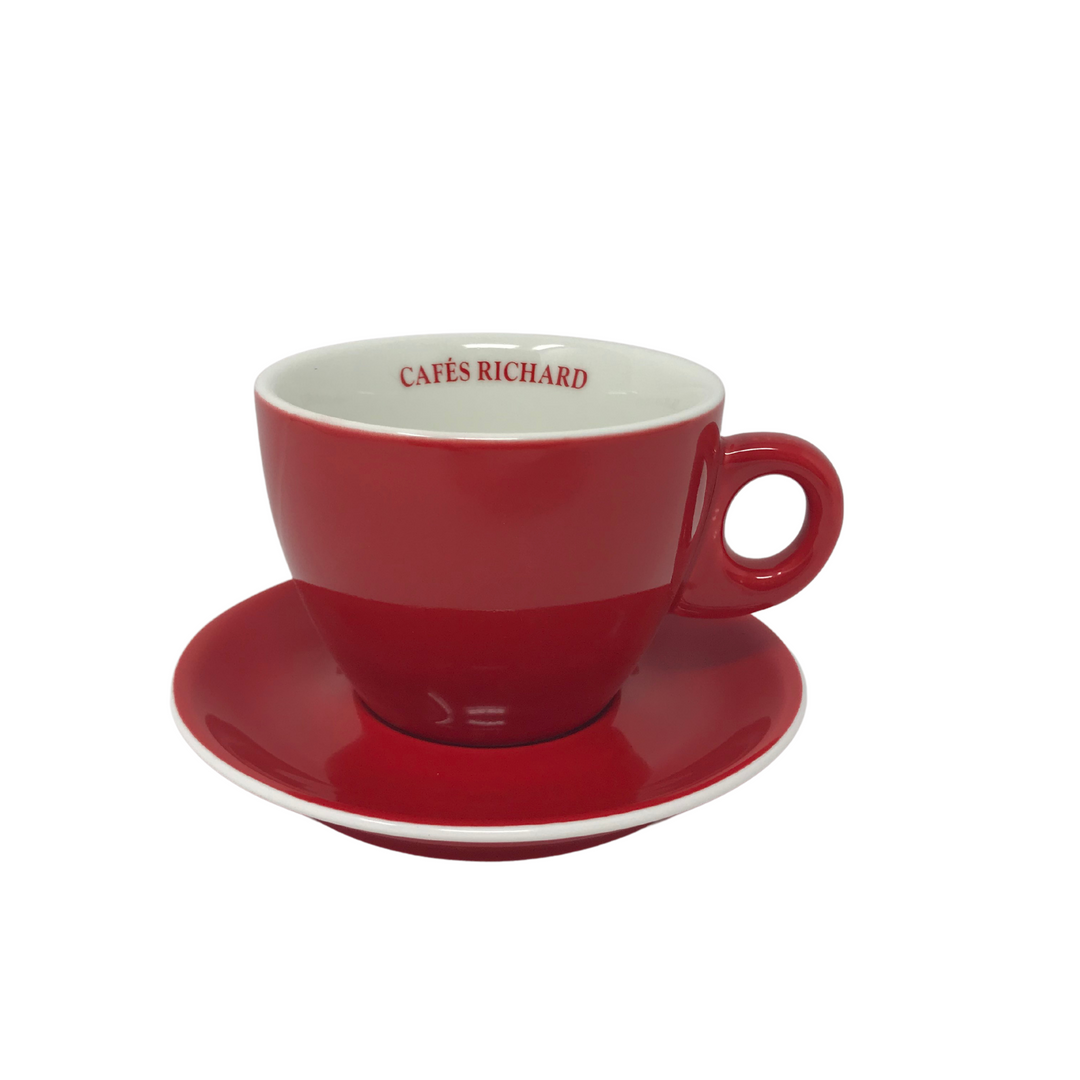 Cafés Richard Red Cappuccino Cup