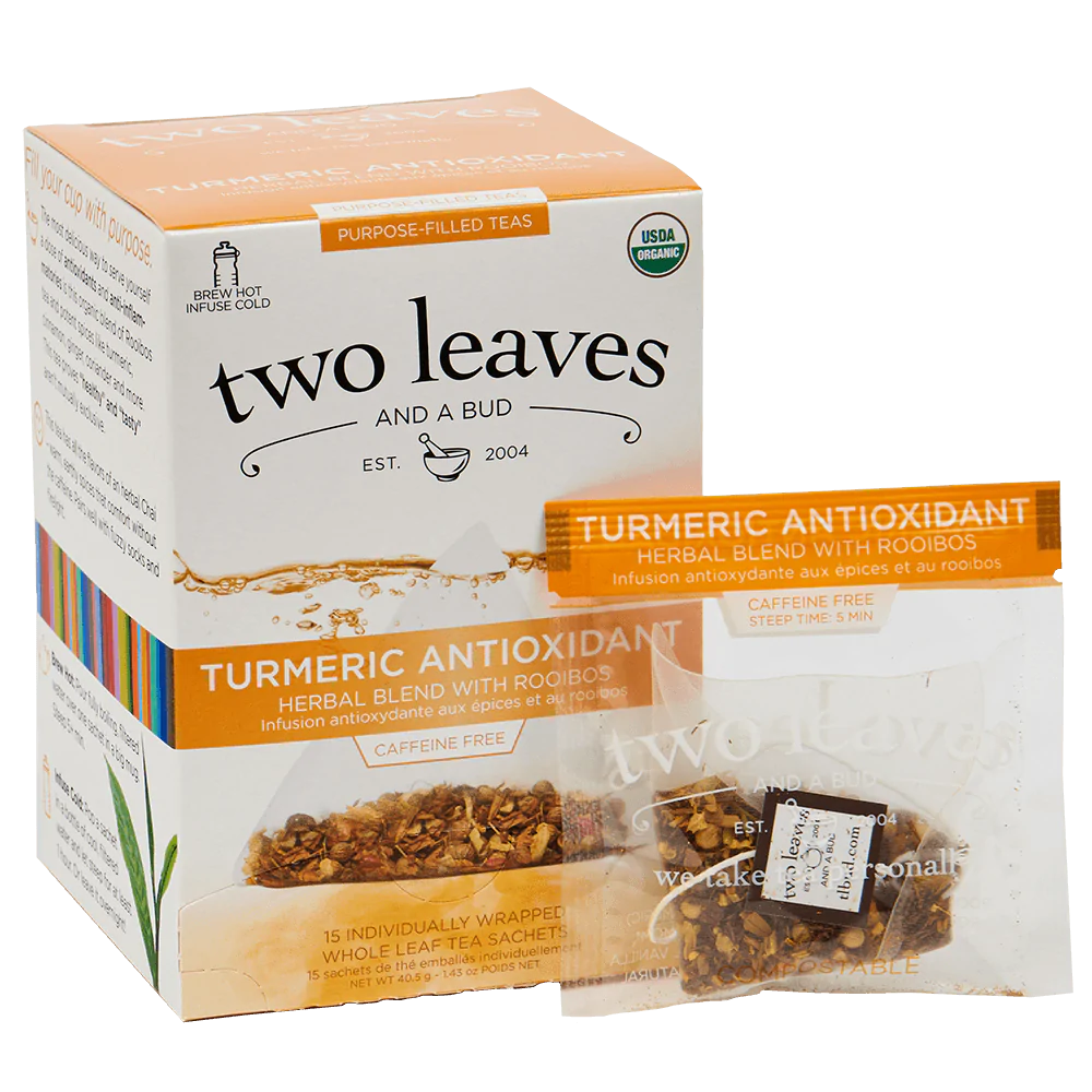 Two Leaves and A Bud Organic Turmeric - 6 boxes (90 sachets)