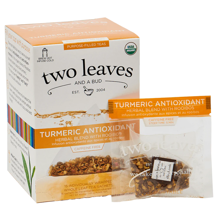 Two Leaves and A Bud Organic Turmeric - 6 boxes (90 sachets)