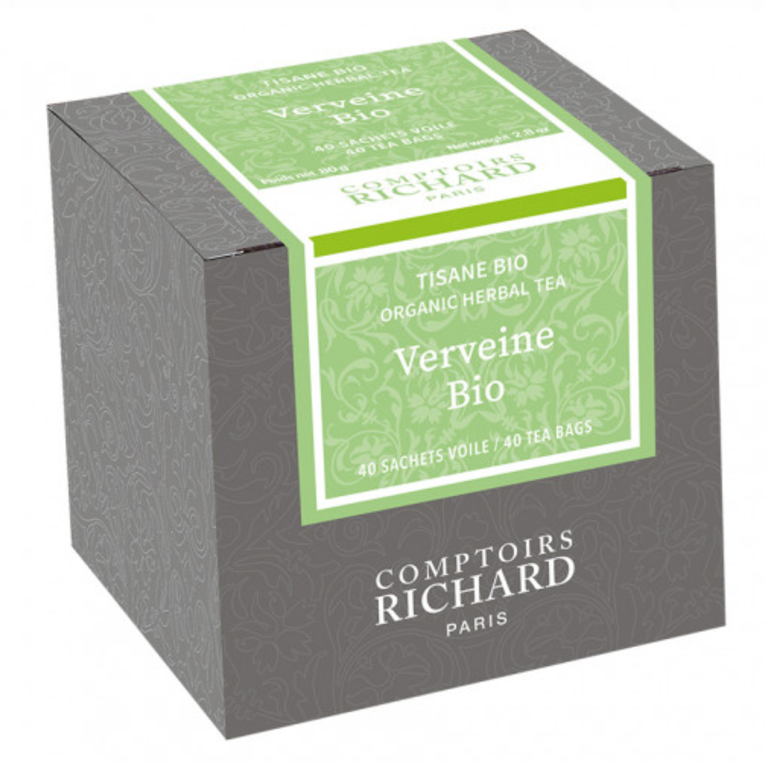 Organic VERBENA Herbal Tea - by Comptoirs Richard : Cafés Richard – Paname  Coffee & Tea Importers